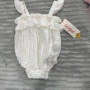 Cat & Jack Cream Baby Romper
